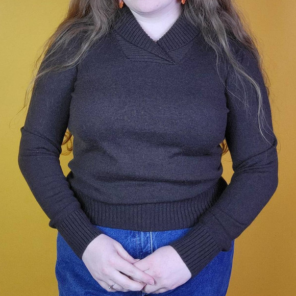 GAP Sweaters - Gap Dark Brown Merino Wool Sweater, S
